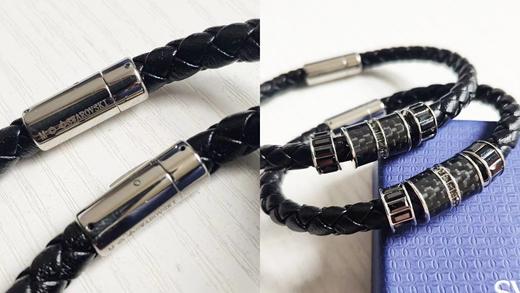 F020515简约不失时尚编制皮绳转运珠手镯手链 商品图8