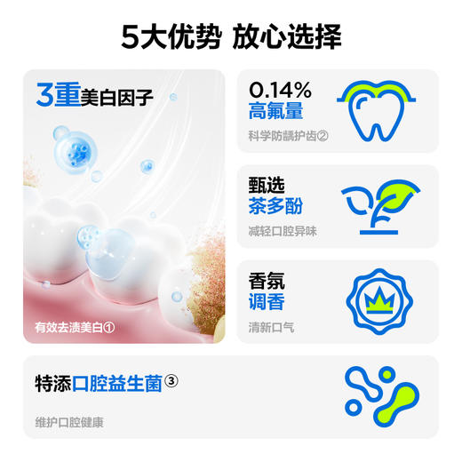 SE-1含氟美白清新牙膏-180g海洋薄荷 商品图1