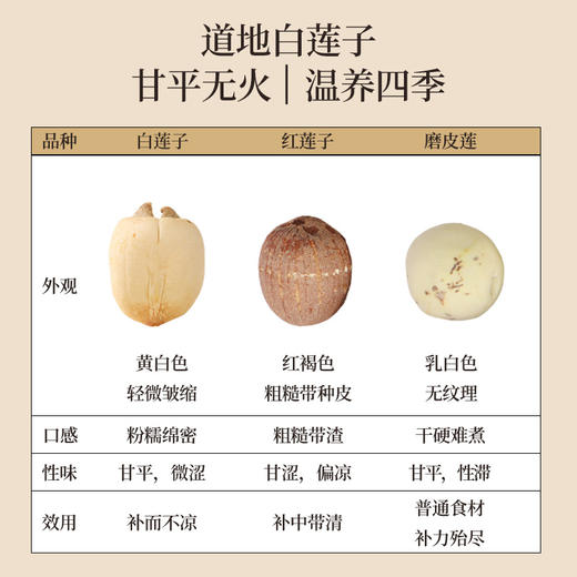 【白莲子 】湖南湘潭产地去芯莲子250g/罐  优质原材 甘平下火降燥温养口感粉糯清甜  商品图4