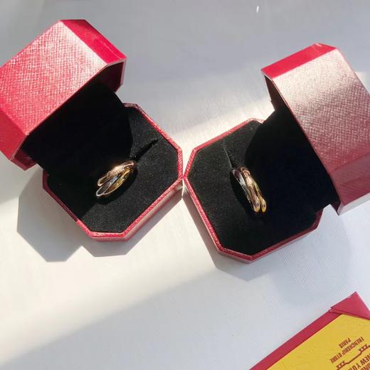 F020522三环三色戒指金色玫瑰金银色三色戒指 商品图1