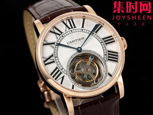 新款上市 诚意展现尊贵典雅--RMS卡地亚伦敦陀飞轮系列 Rotonde系列 浮动式真陀飞轮 男士腕表 表径40mm 商品图2
