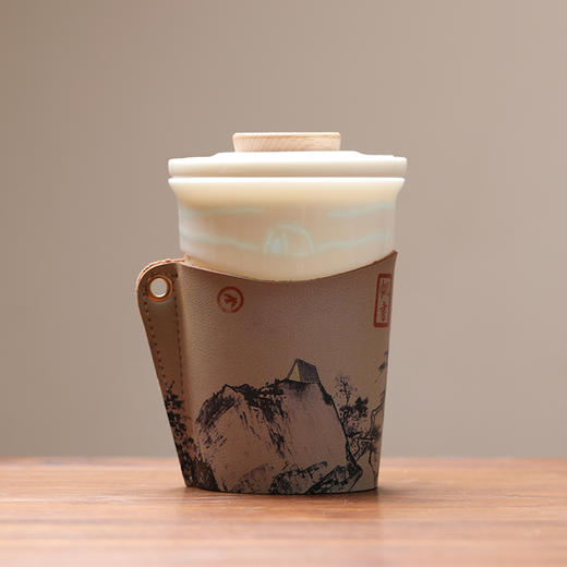 帆书文创·“溪山清远”玲珑瓷手握杯 商品图8