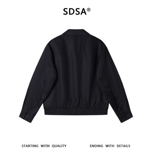 SDSA男装2026新款高贵轻奢潮流休闲纯色翻领夹克外套百搭老钱风 商品图4