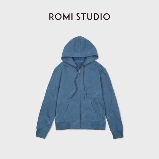 ROMI STUDIO“慵懒自在”100%棉立体宽松开襟连帽卫衣 RWDSS82237 商品图0