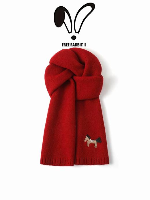 FREE RABBIT马年限定版100%羊毛围巾 商品图1