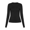 跃牌【倚窗听雨】Athena lulu羊绒瑜伽服女秋冬修身圆领外穿运动长袖打底衫上衣t恤CX162 商品缩略图2