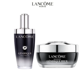 兰蔻精华眼霜套组 全新精华肌底液30ml/瓶+兰蔻小黑瓶眼霜15ml/瓶