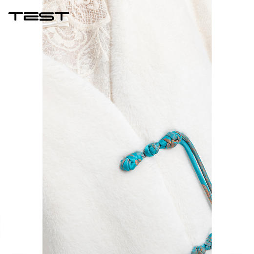 春上新温柔风白色仿水貂绒绒外套2261018 商品图2