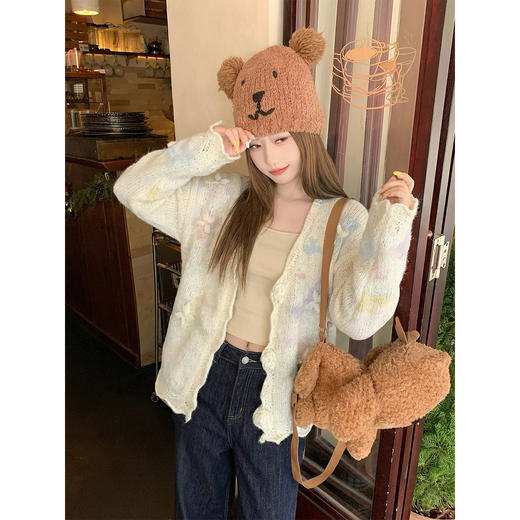 <曾小咸推荐>2.23现货秒杀 ！微信超特价！韩系立体蝴蝶针织开衫 日常269.99 立减170 秒杀99.99！！ 商品图1