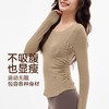 【Neverme】柔软缩褶修身瑜伽长袖ST6980 商品缩略图2