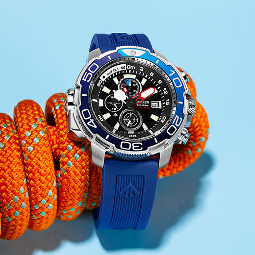 西铁城蓝宝石玻璃 不锈钢间DLC光动能表 BJ2169-08E 商品图1