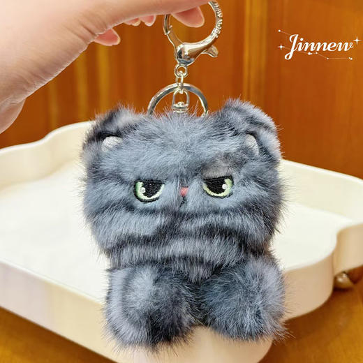 豹豹猫猫趴姿毛绒挂件毛绒匙扣-纪念日百货门店同款169648988 商品图3