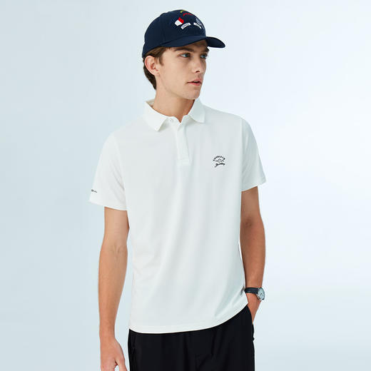 【防晒】德鲨纯色短袖翻领T恤男2026夏新款休闲上衣POLO衫 商品图2