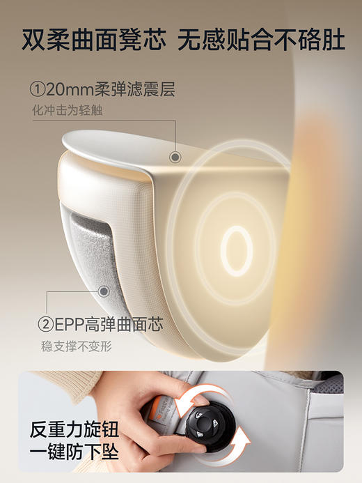 【春日趣玩FUN】曼龙mloong羽态腰凳婴儿背带二合一宝宝轻便透气四季两用多功能抱娃外出神器 商品图2