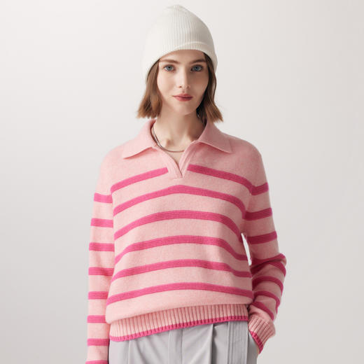 PALUOPO/PL翻领女衫ET23113R/约重355g帕罗 商品图4