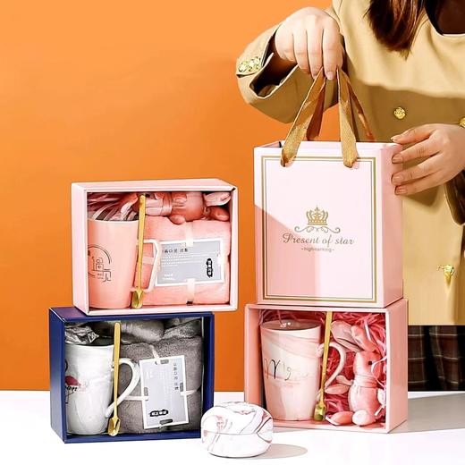 女神节【时尚轻奢 暖心礼盒】伴手礼实用小礼品 陶瓷杯套装 送客户杯子礼盒 活动纪念品礼物结婚 商品图1
