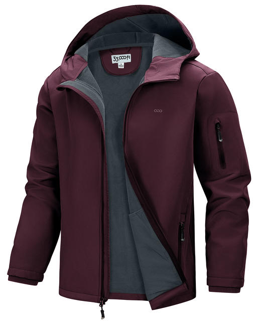 33000ft户外软壳衣男女款2025年新款抓绒内里防风防水保暖户外运动外套 商品图5