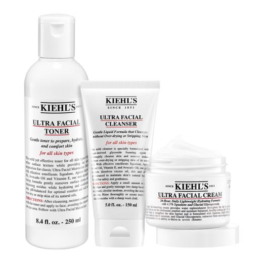 KLSTZ123UFC1106 科颜氏KIEHL’S 高保湿水乳套装面霜50ml+爽肤水250ml+洁面150ml 商品图0