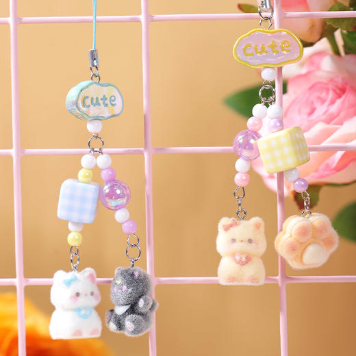 萌萌部落植绒对对碰挂件钥匙扣-纪念日百货门店同款169646835 商品图2