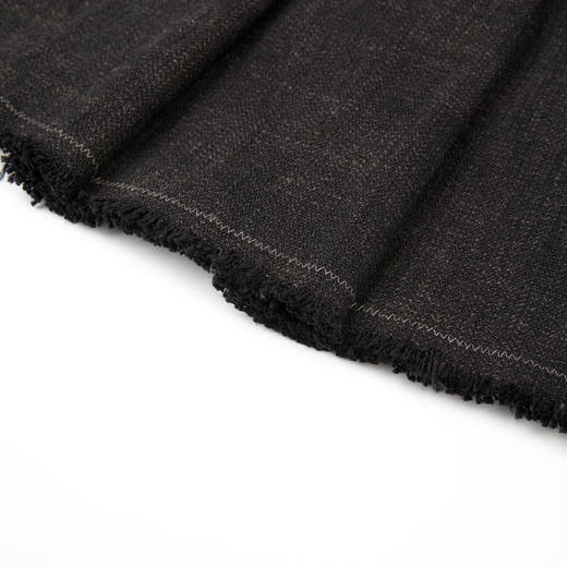 ROMI STUDIO“文艺复古”羊毛定纱棕调打褶毛边半身裙 RWCWXJ5710 商品图4