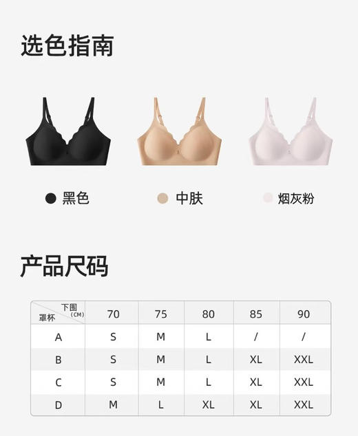 😎【幸棉波浪领小水滴舒适无痕内衣25W101616】过年不打烊！☺️祝绪丹同款！这波浪领内衣直接把舒适焊在身上✨颜值与实力双在线！ 商品图6