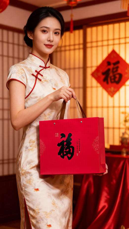 五福临门饼茶礼盒 一品寿眉 / 普洱熟饼 商品图4