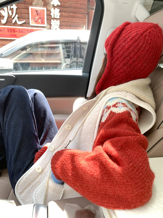 <曾小咸推荐>2.27现货秒杀 ！微信超特价！韩系叠穿连帽羊羔毛马甲 日常209.99 立减110 秒杀99.99！！红色提花费尔岛针织衫毛衣 秒杀89.99！ 商品图8