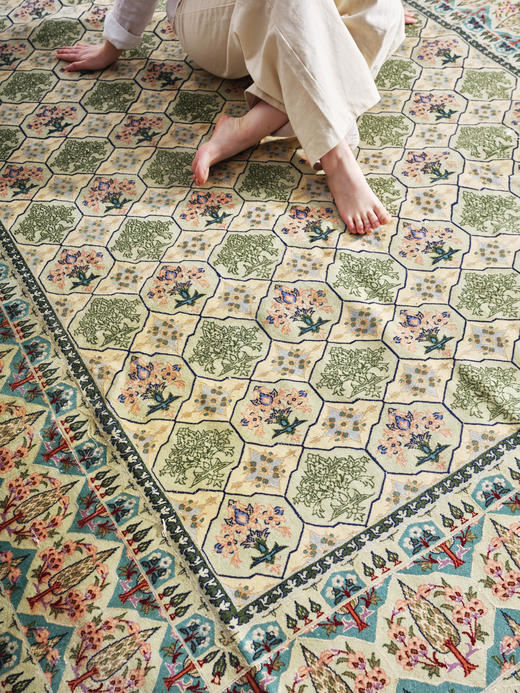 伽罗 JALO 伊朗进口手工编织CARPET风格羊毛地毯 商品图4