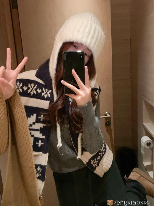 <曾小咸推荐>2.23现货秒杀 ！微信超特价！韩系费尔岛针织马甲 日常209.99 立减120 秒杀89.99！！ 商品图12