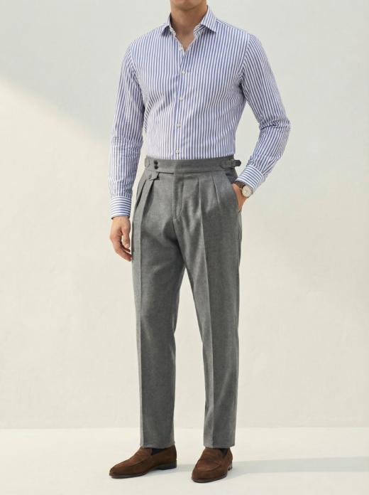 「55款可选」Hardy Minnis Fresco 强捻抗皱意式工艺裤装 商品图4