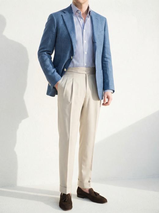 「55款可选」Hardy Minnis Fresco 强捻抗皱意式工艺裤装 商品图1