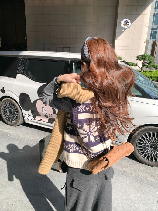 <曾小咸推荐>2.23现货秒杀 ！微信超特价！韩系费尔岛针织马甲 日常209.99 立减120 秒杀89.99！！ 商品图6