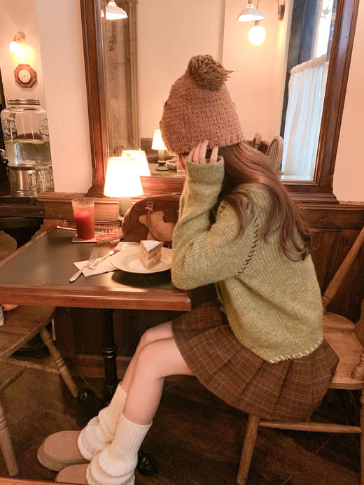 <曾小咸推荐>2.23现货秒杀 ！微信超特价！韩系复古牛角扣毛衣 日常209.99 立减120 秒杀89.99！！ 商品图8