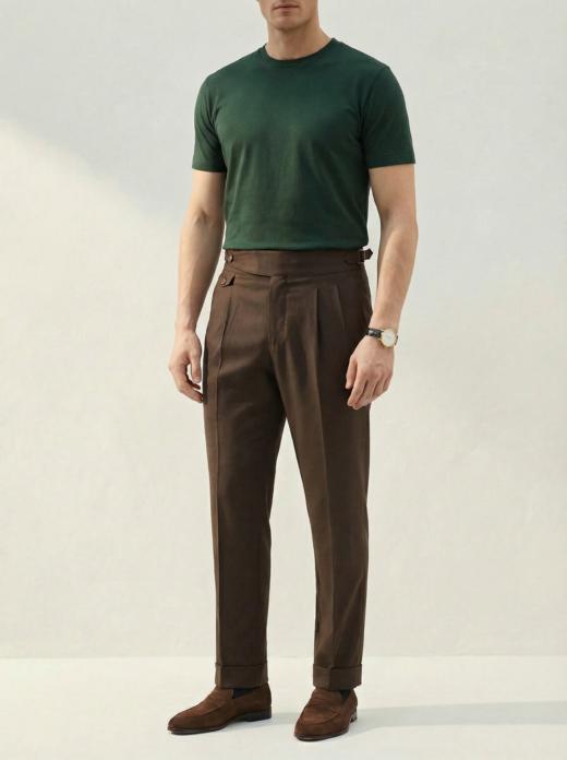 「55款可选」Hardy Minnis Fresco 强捻抗皱意式工艺裤装 商品图3