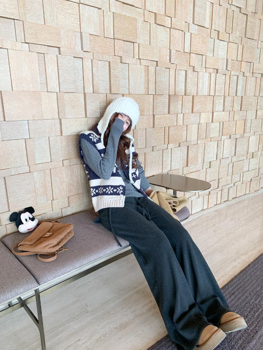 <曾小咸推荐>2.23现货秒杀 ！微信超特价！韩系费尔岛针织马甲 日常209.99 立减120 秒杀89.99！！ 商品图9