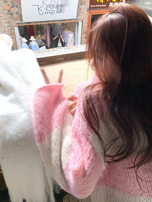 <曾小咸推荐>2.23现货秒杀 ！微信超特价！韩系撞色V领毛针织衫 日常159.99 立减80 秒杀79.99！！ 商品图8