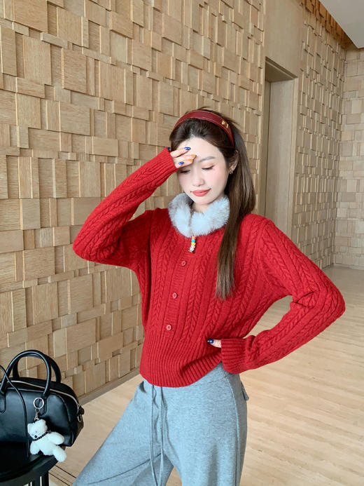 <曾小咸推荐> 2.27 现货秒杀 ！微信超特价！氛围感毛领毛衣 日常209.99 立减120 秒杀89.99！ 商品图7