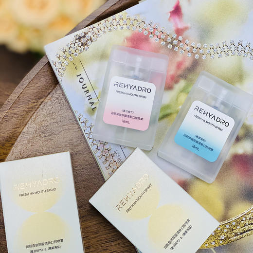 【春节正常发货】华熙生物旗下润熙泉 玻尿酸清新口腔喷雾 夏日桃气/晨雾海盐 18ml/支 商品图3