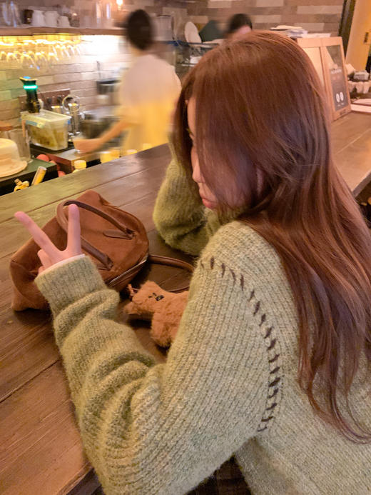 <曾小咸推荐>2.23现货秒杀 ！微信超特价！韩系复古牛角扣毛衣 日常209.99 立减120 秒杀89.99！！ 商品图12