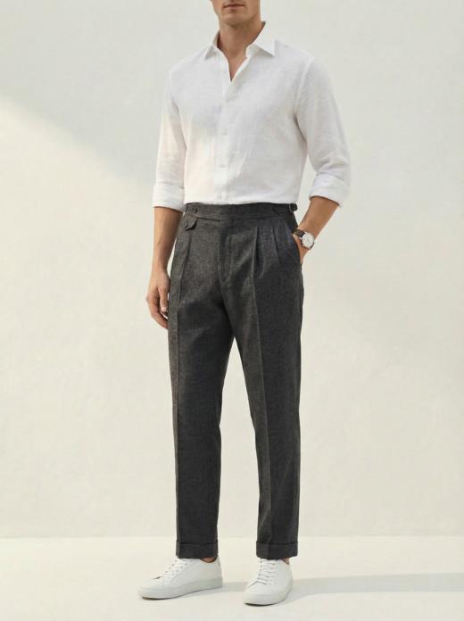 「55款可选」Hardy Minnis Fresco 强捻抗皱意式工艺裤装 商品图8