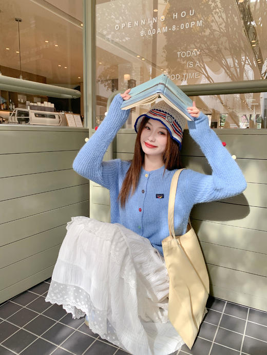 <曾小咸推荐>2.21 现货秒杀 ！微信超特价！彩色毛球针织开衫 日常179.99 立减90 秒杀89.99！！ 商品图12