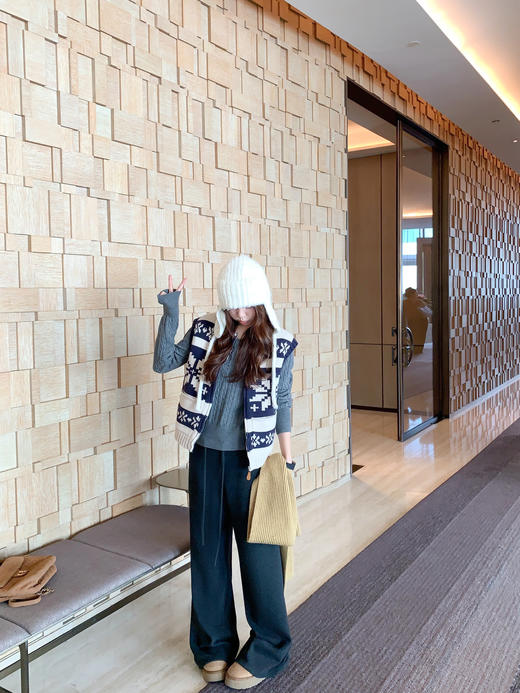 <曾小咸推荐>2.23现货秒杀 ！微信超特价！韩系费尔岛针织马甲 日常209.99 立减120 秒杀89.99！！ 商品图13