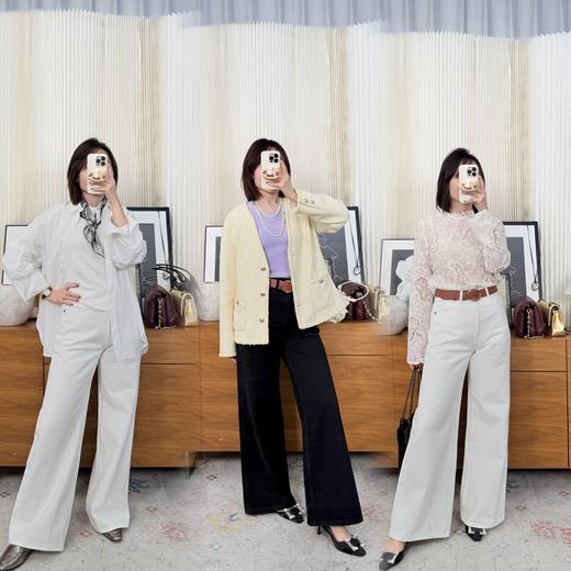 知己相逢 土耳其BOSSA高腰阔腿牛仔裤 梨型福音裤型 一米八大长腿既视感 商品图0