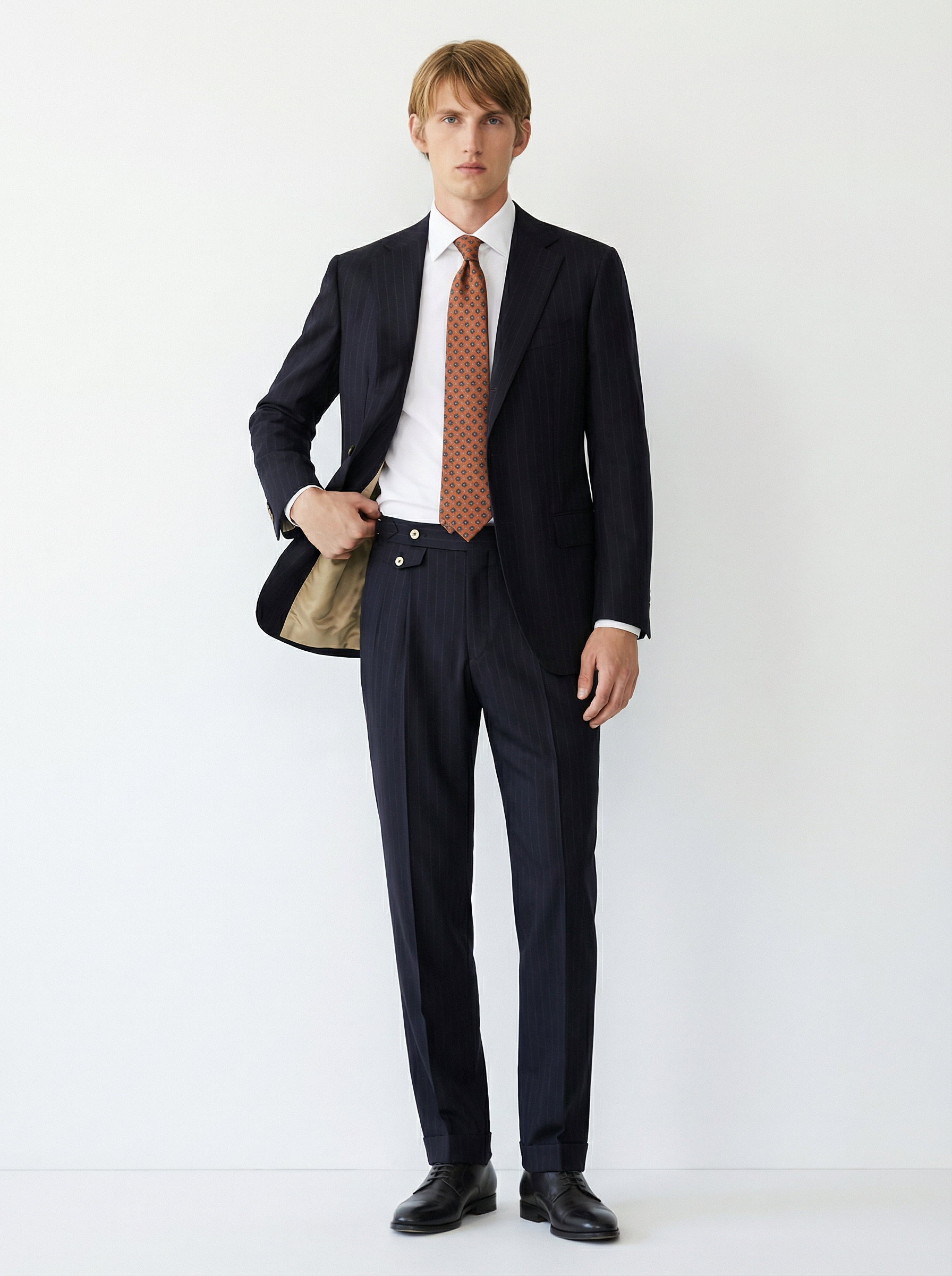 「40款可选」Reda ATTO Super 110's 防污不易皱全麻衬西装套装