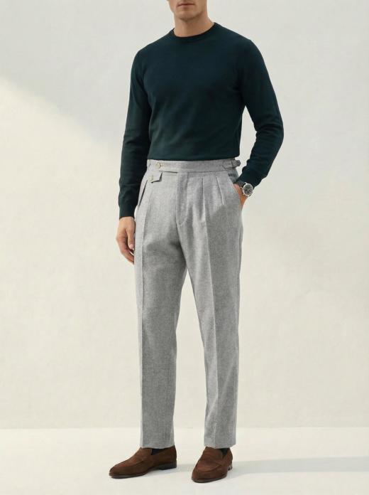 Hardy Minnis Flannel 450克英式法兰绒意式工艺裤装 商品图0