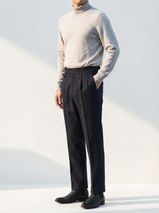 Hardy Minnis Eskdale Moleskin 鼹鼠皮高克重棉意式工艺裤装 商品图2