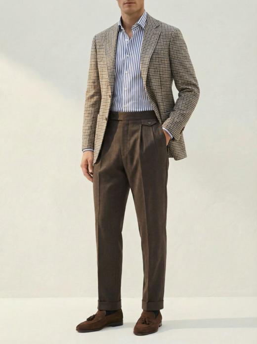 「55款可选」Hardy Minnis Fresco 强捻抗皱意式工艺裤装 商品图7