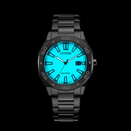 西铁城（CITIZEN）光动能男表休闲时尚防水钢带表BM7631-87M 商品图2