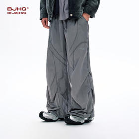 BJHG不计后果机能运动裤子男款春工装轻质防风拼接线条户外长裤女