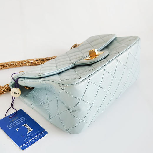 【95新】CHANEL香奈儿2.55系列AS0874 Y04634 NG752蓝色金扣大迷你mini 2.55链条包单肩包女士290126TJ23 商品图5